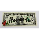 HAYDEN KAYS (b 3rd October 1985); signed dollar entitled 'For Love and Money',