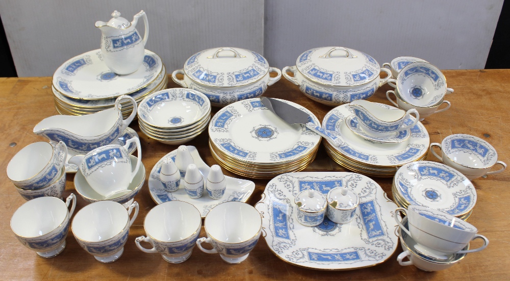 A Coalport Revelry pattern substantial part dinner service comprising tureens with lids (one af),