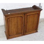 An early 20th century mahogany wall-hanging cupboard, 69 x 86cm.