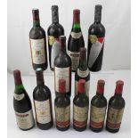 A mixed group of wines to include two bottles of 1977 Lebegue Givry,