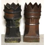 Two 19th century ceramic chimneys,