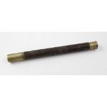 A W Ottway & Co Ltd military single drawer telescope, marked with broad arrow, no.