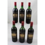 A part case of ten bottles of 1973 Margot Chateau Palmer Medoc vintage wine presented in original