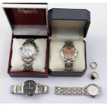 Four gentlemen's dress watches to include, America Sports,