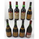 Four bottles of Campo Viejo Grand Reserve Rioja 1973, a bottle of Soavigni Marconnets 1966,