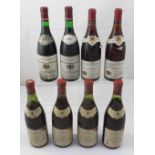 Two bottles of Crozes Hermitage 1983, two bottles of Joseph Drouhin Chassagne-Montrachet 1980,