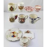 A small quantity of royal commemorative ware to include Edward VIII Coronation mug, dated 1937,