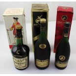 A boxed vintage one quart bottle of Hennessy VSOP Reserve cognac,