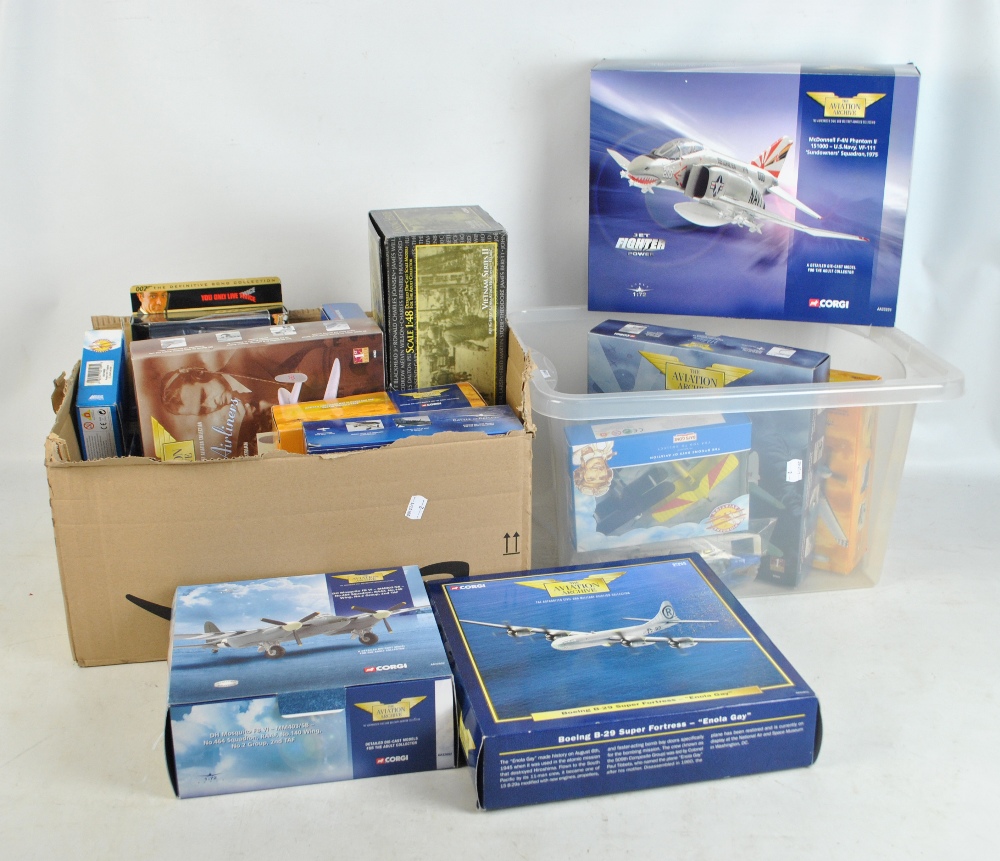 A group of boxed Corgi Aviation Archive models including 47402 Avro Lancastrian BOAC,