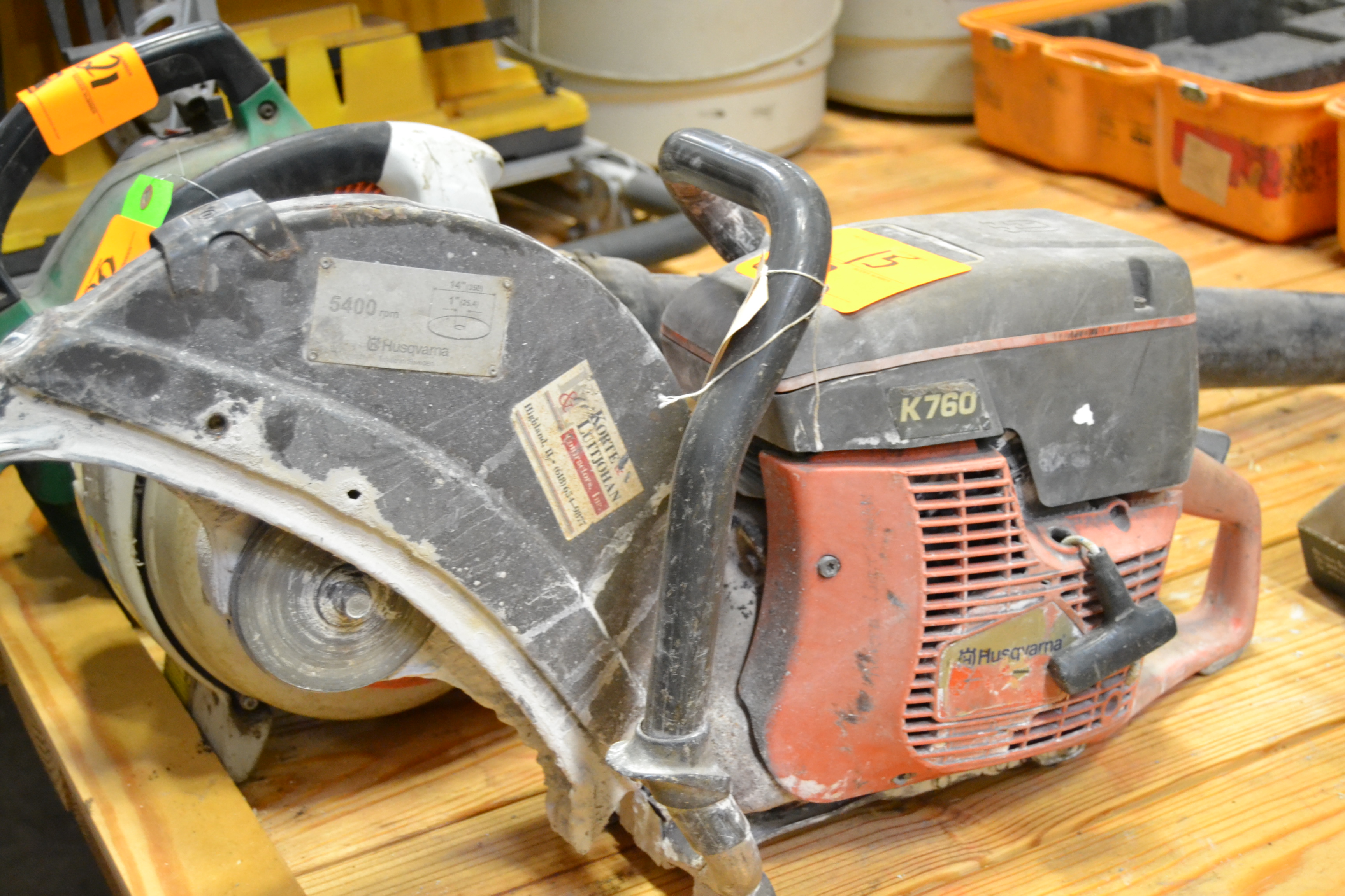 Lot 15 - Husqvarna K750 Gas Powered Cut Off Saw