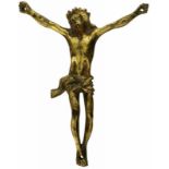 Korpus Christi17./18. Jh. Bronze ziseliert und feuervergoldet. Altersspuren. Höhe 8.5 cm