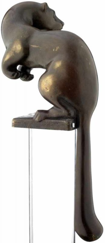 Renggli Eugen1923 - 2016 Lucelle"Otter". Bronzeskulptur. Monogrammiert. Datiert 1941. Patina mit - Image 3 of 6