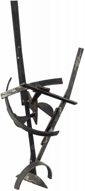 Suter Ernst1904 Basel - 1987 Aarau"Skulptur". Metall. Signiert. Datiert 1990. Bezeichnet "E.A.".