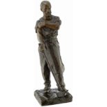 Bouval Maurice1863 Toulouse - 1916"Arbeiter in Hammerschmiede". Bronzeskulptur, patiniert. Signiert.