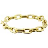 Gold-ArmbandGelbgold 750, "Bucherer". Ankermuster, Länge 19.5 cm. Leichte Tragspuren. 22.9 g.