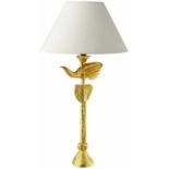 Tischlampe "Pierre Casenove"Ende 20. Jh. "Fondica". Vergoldete Bronze. Signiert. Elektrifiziert.