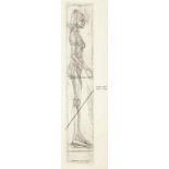 Giacometti Alberto1901 Stampa - 1966 Chur"Nude en Profile". Radierung von der gestrichenen Platte,