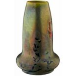 Vase "Fische im Seegras"Vallauris Anfang 20. Jh. Signiert Clément Massier. Feine, umlaufende