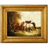 Herring John Frederick1815 Doncaster - 1907 Great Wilbraham"The Plough Team - The End of a Long