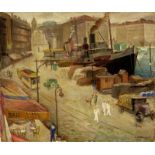 Schoellhorn Hans1892 - 1982 Wintherthur"Le Vieux Port - Marseille". Oel auf Leinwand. Unten rechts