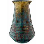 Vase "Dalpayrat"Um 1900. Keramikunikat mit Laufglasur. Ritzsignatur. Höhe 21 cm