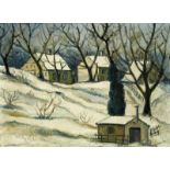 Roth Willy1908 - 1952 Basel"Winterlandschaft". Oel auf Leinwand. Unten links signiert. Datiert 1931.