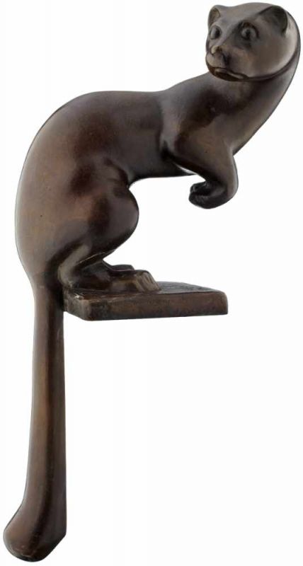 Renggli Eugen1923 - 2016 Lucelle"Otter". Bronzeskulptur. Monogrammiert. Datiert 1941. Patina mit