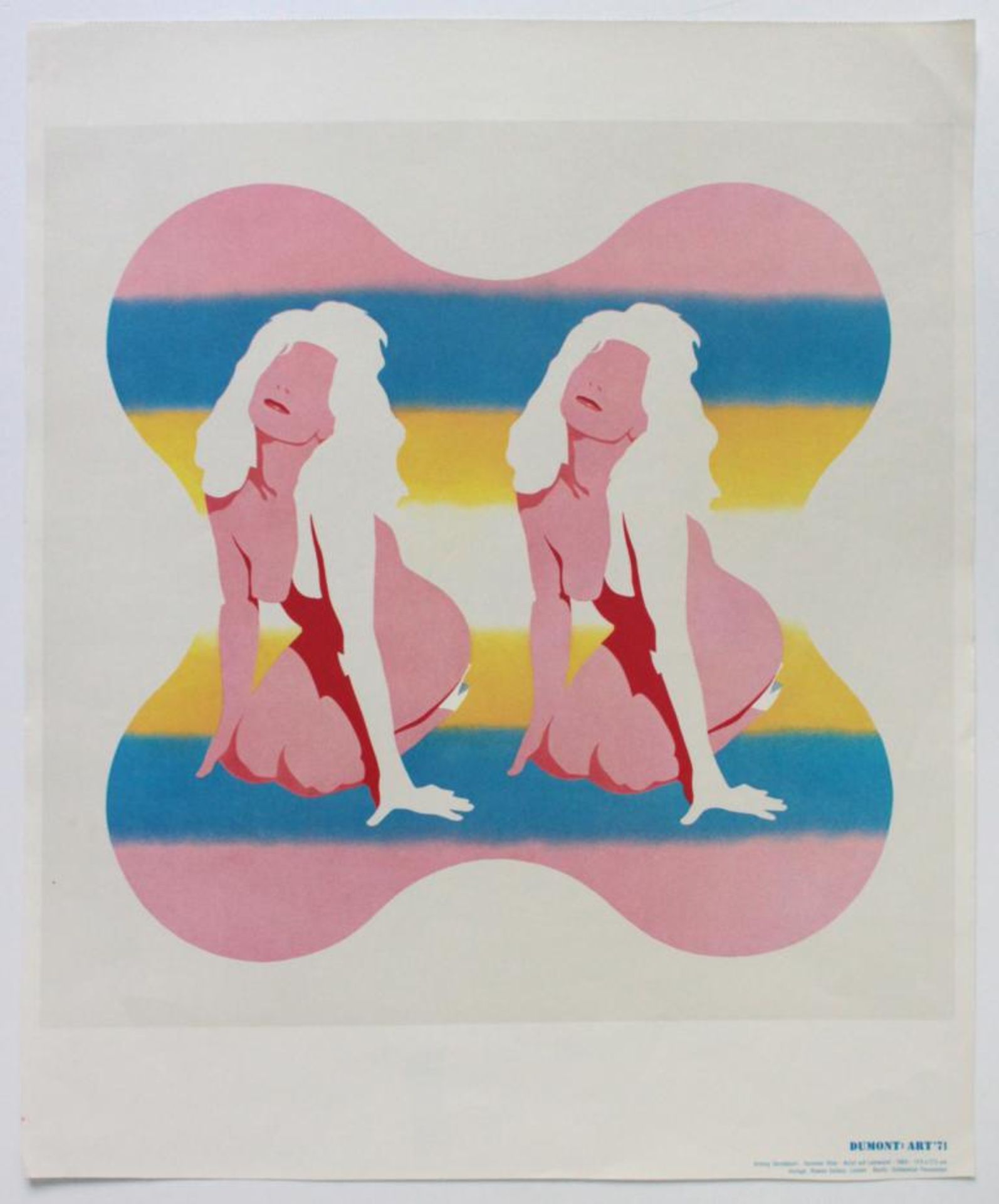 Antony Donaldson (geb. 1939) Summer Shot 1971 Farblithographie "DUMONT: ART 71" Pop Art Kalender