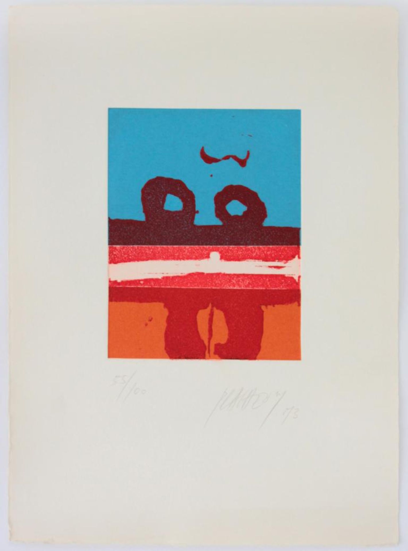 Prachensky Markus (1932-2011) Ohne Titel 1973 Prägeradierung handsigniert und nummeriert 55/100 34,5