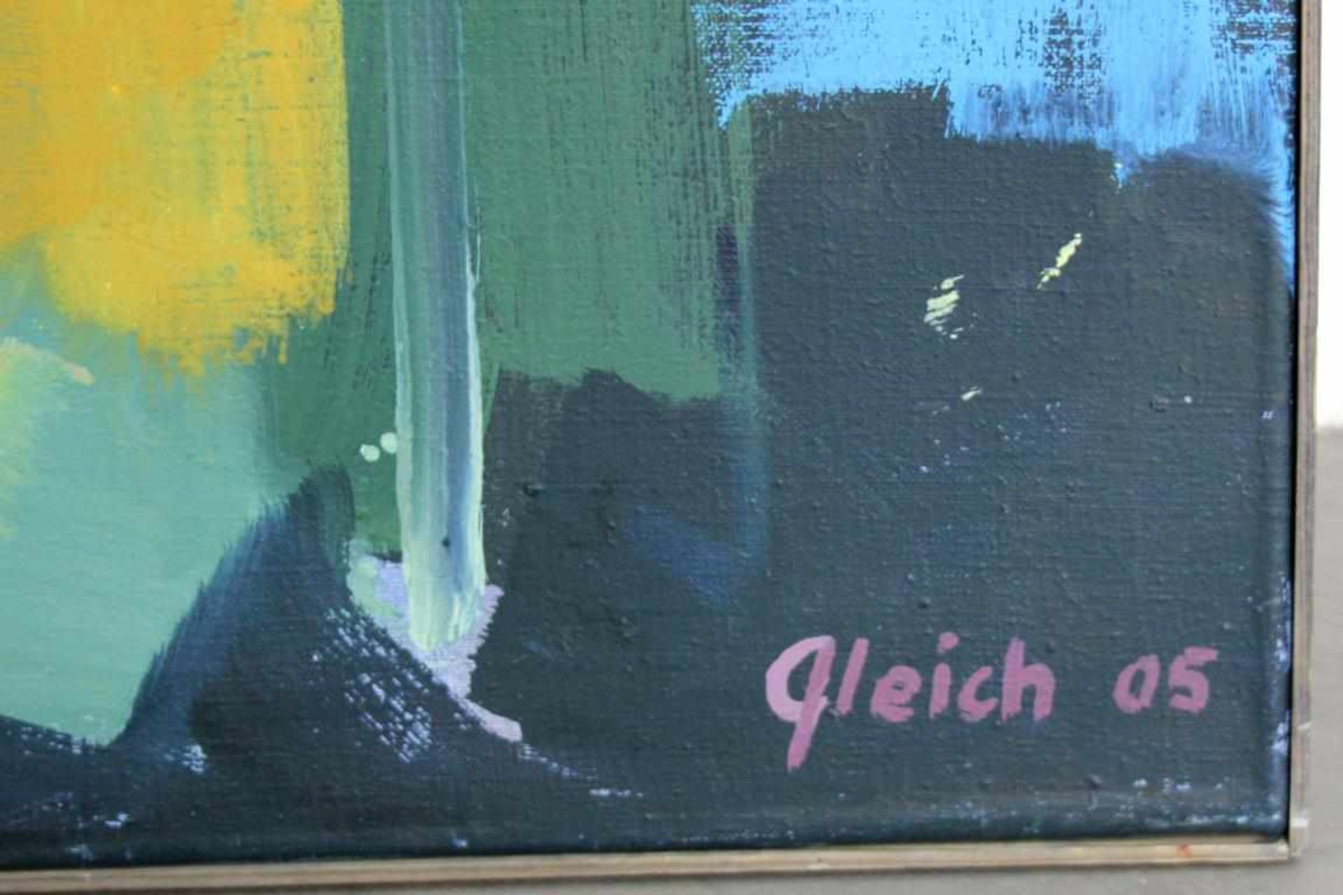 Gleich Joanna (geb. 1959) Ohne Titel 2005 Öl auf Leinwand handsigniert und datiert 170 x 77 cm - Bild 2 aus 3