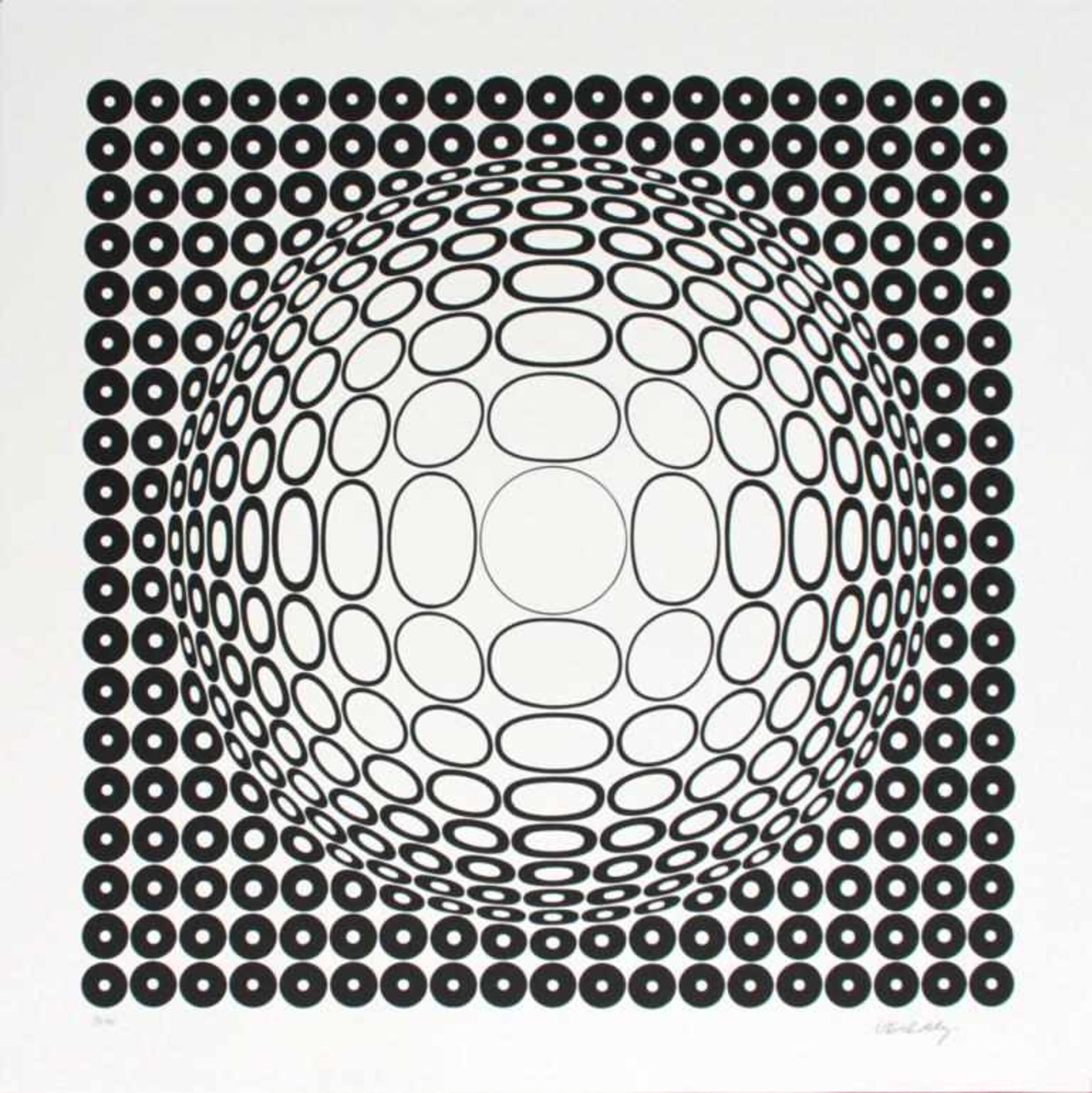 Vasarely Victor (1906-1997) Ohne Titel 1970 Siebdruck drucksigniert, nummeriert 32/90 70 x 70 cm