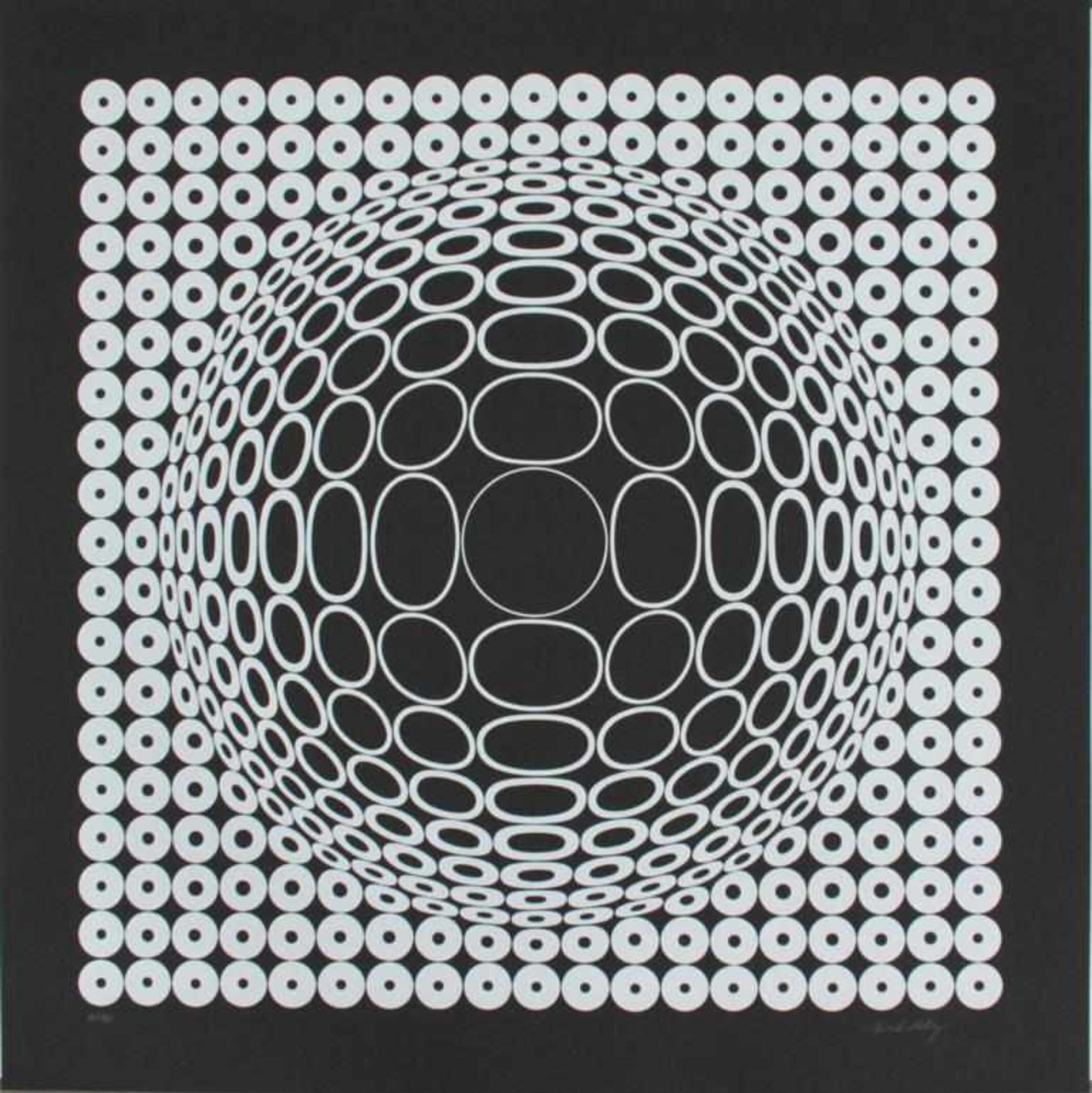 Vasarely Victor (1906-1997) Ohne Titel 1970 Siebdruck drucksigniert, nummeriert 32/90 70 x 70 cm