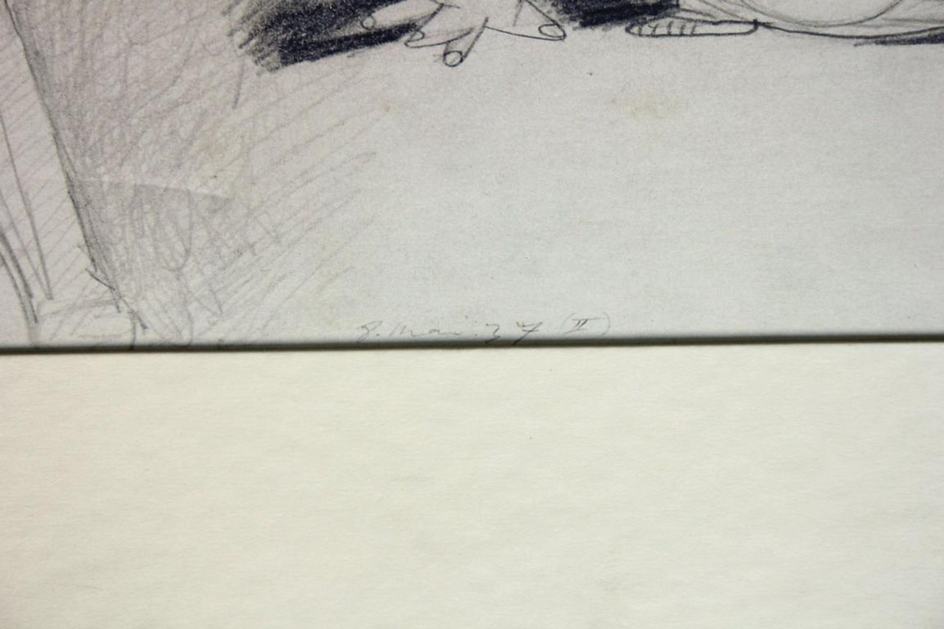 Nach Picasso (1881-1973) Ohne Titel Druck Signatur in Druck 40 x 60 cm - Bild 2 aus 3