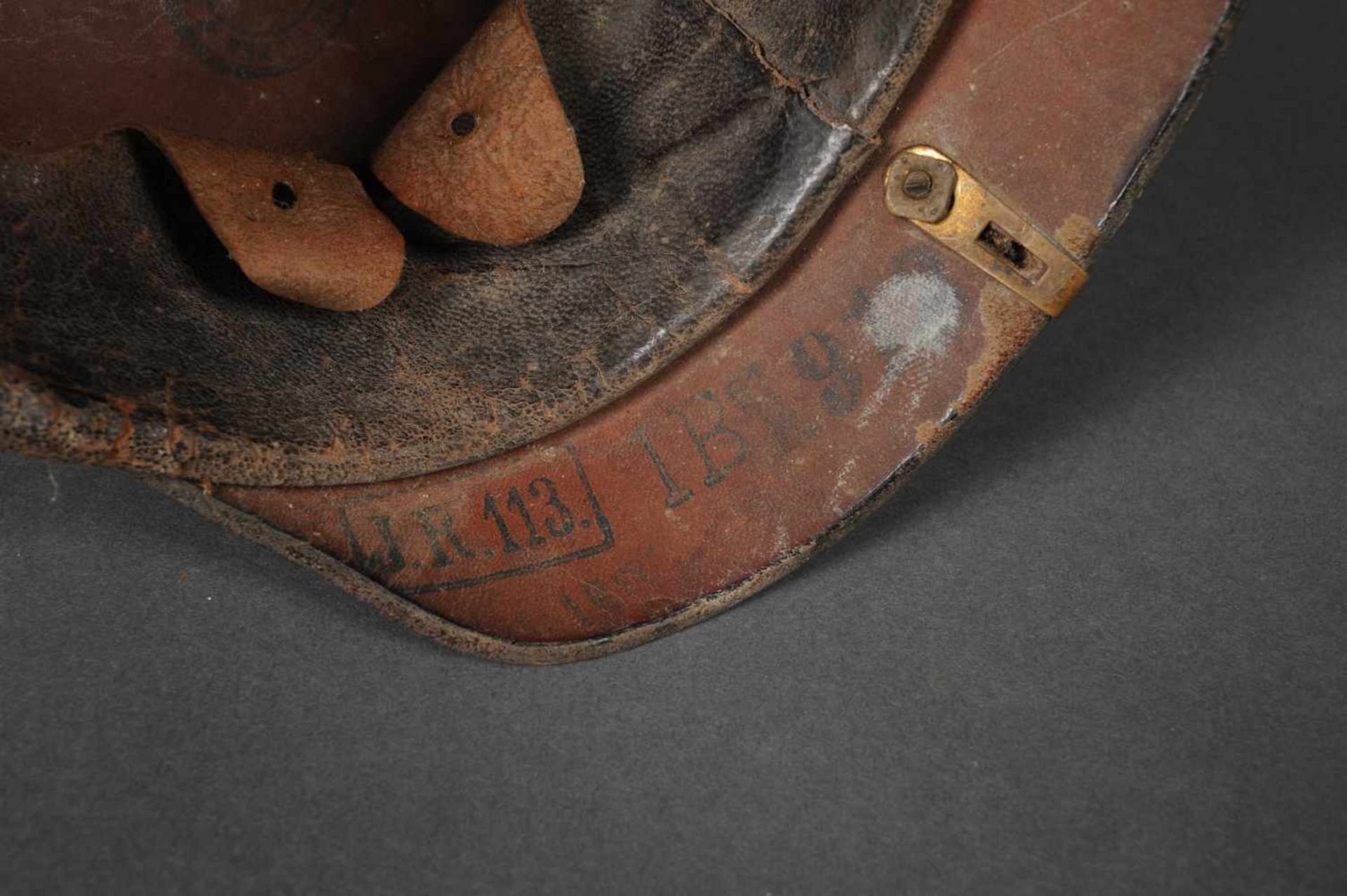 Bade. Casque troupe mod 95, belle bombe sans coups ni déformations et dans son vernis d’origine - Image 4 of 4