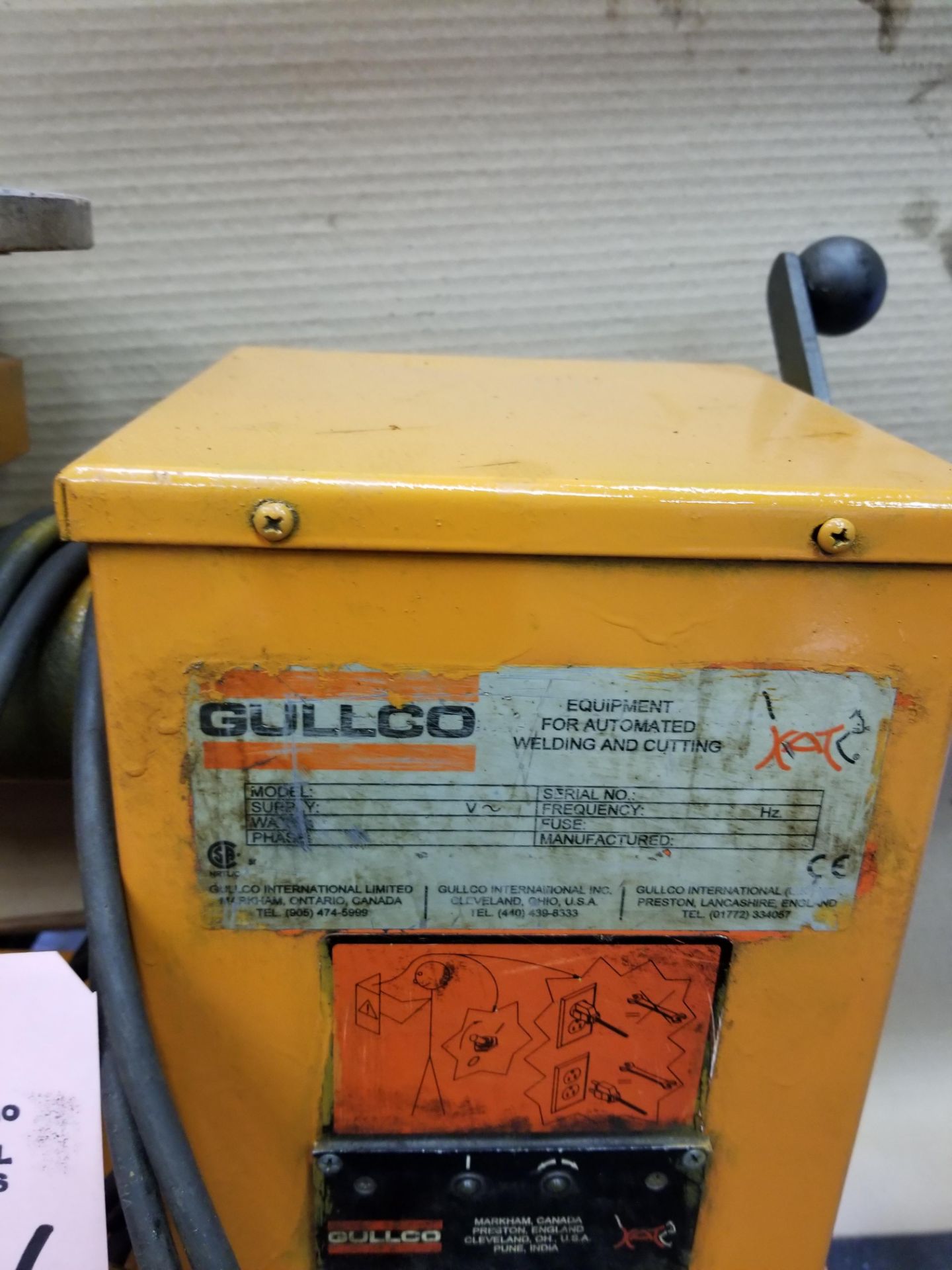 Gullco multi positioner Horizontal/Vertical Welding Positioner 110 volt 12” rotary table - Image 2 of 3