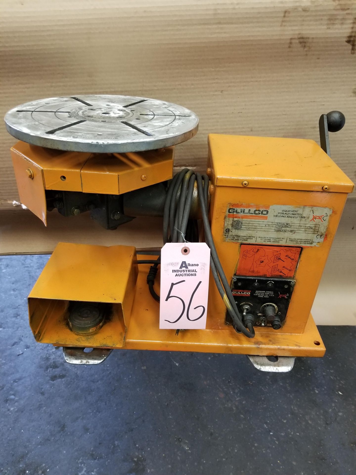 Gullco multi positioner Horizontal/Vertical Welding Positioner 110 volt 12” rotary table