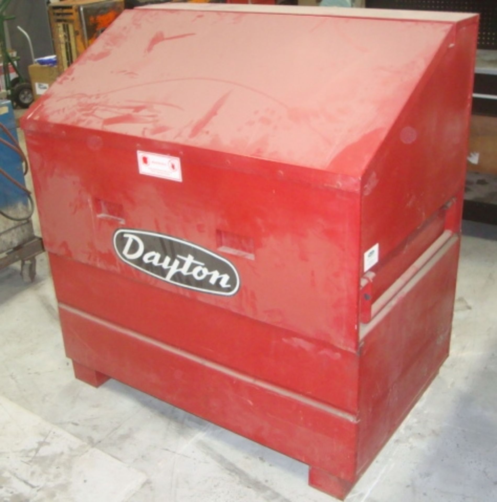 Dayton Job Box, model 6C697, approx. 48" x 30" x 52" tall - Image 2 of 3
