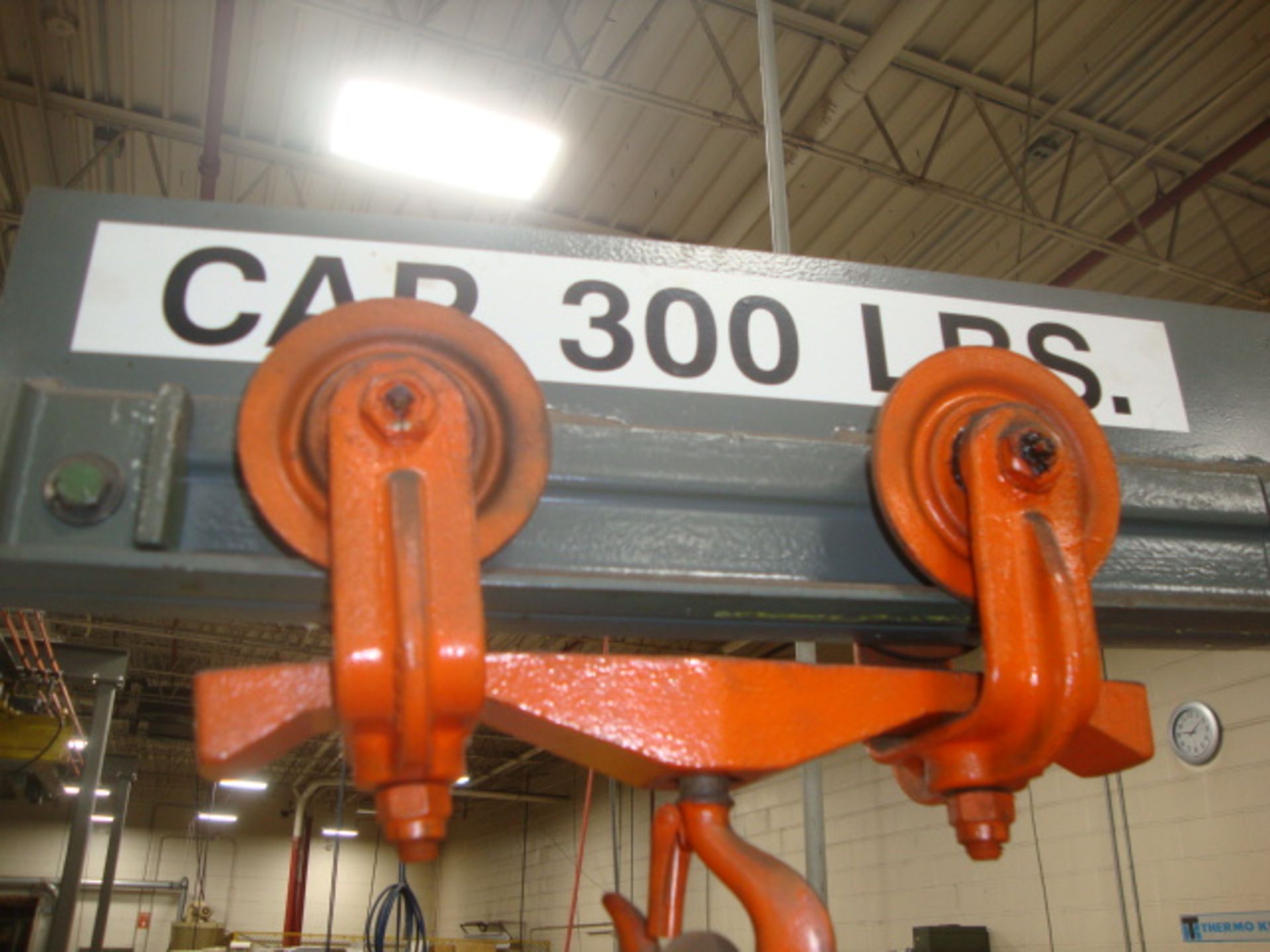 Floor Mount Hoist w/ARO Pneumatic Hoist, 300lb Capacity - Image 3 of 6