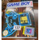 Nintendo Gameboy boxed 1990 with games