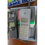 Old mobile phones, calculators and games