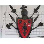 Heraldic wall plaque