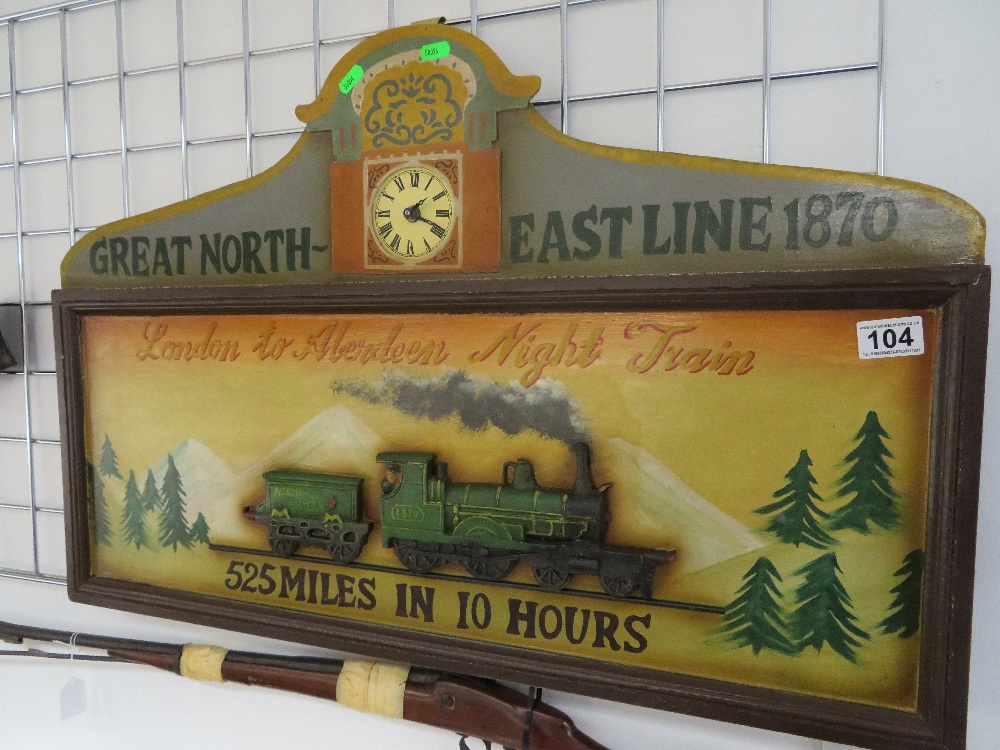 Train wall clock