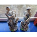 Two parineware figures