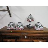 Tiffany style lamp and shades