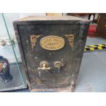 Old safe with keys