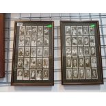 Two framed sets of boxing cards