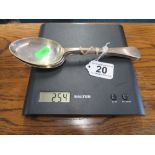 Four silver table spoons 254g