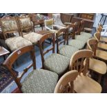 Six dining chairs