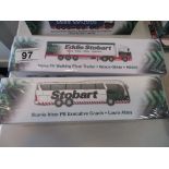 Two boxed Eddie Stobart trucks