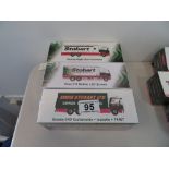 Three boxed Eddie Stobart trucks